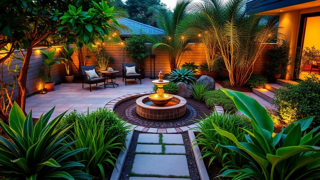 Landscaped garden
